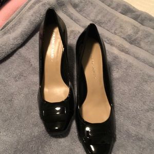 Black leather heels Franco Sarto